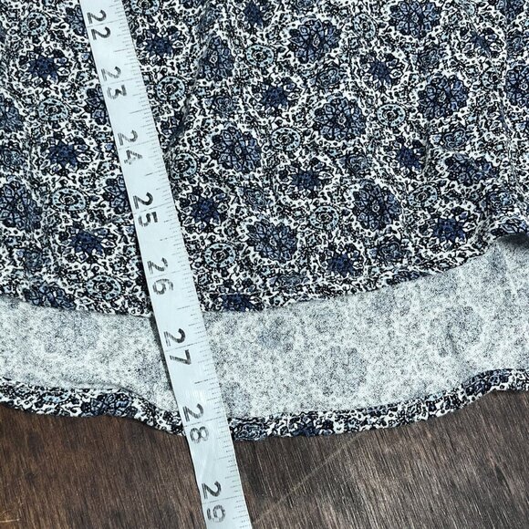 Beaded Embellished Blouse Top‎ Womens 3X Rayon Boho Flowy Floral Long V-Neck - Picture 9 of 11